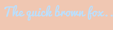 Image with Font Color BAE0FF and Background Color F0C7B2